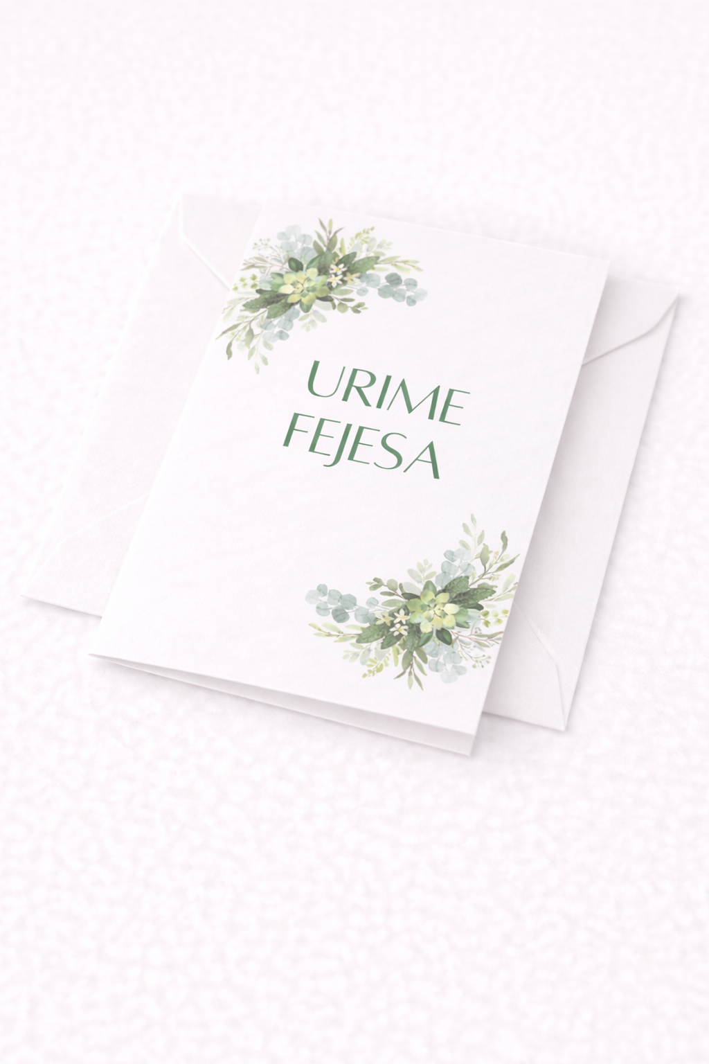 Albanische Grußkarte - Urime Fejesa
