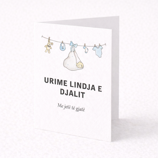 Albanische Grußkarte -  Urime Lindja e Djalit