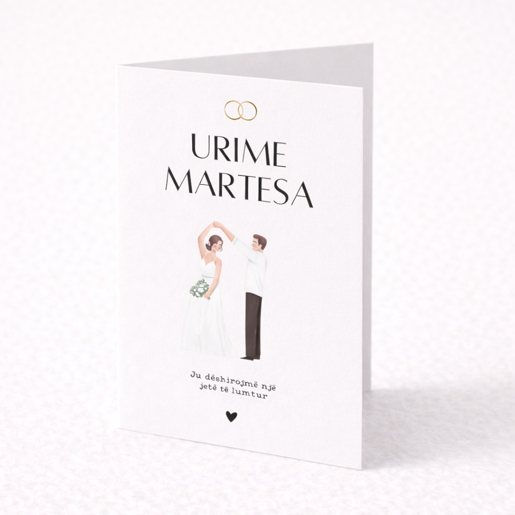 Albanische Grußkarte - Urime Martesa