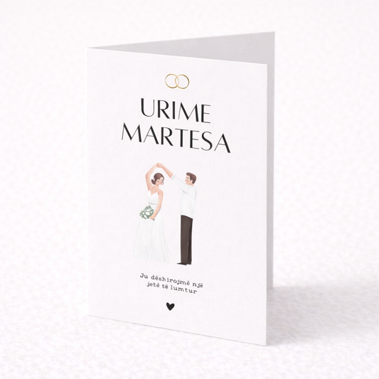 Albanische Grußkarte - Urime Martesa