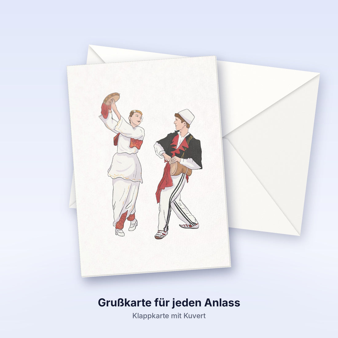 Albanische Grußkarte für jeden Anlass