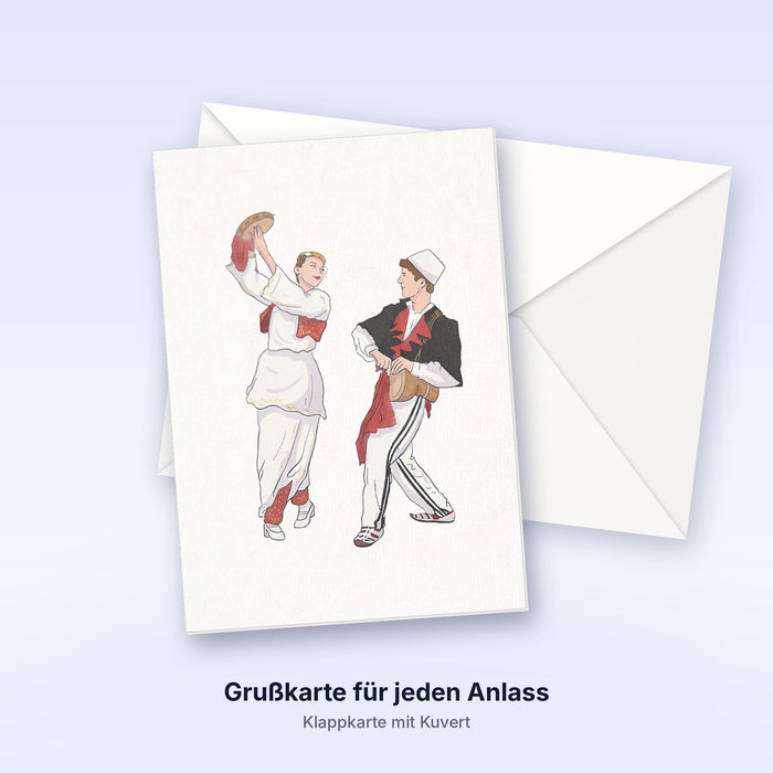Albanische Grußkarte für jeden Anlass
