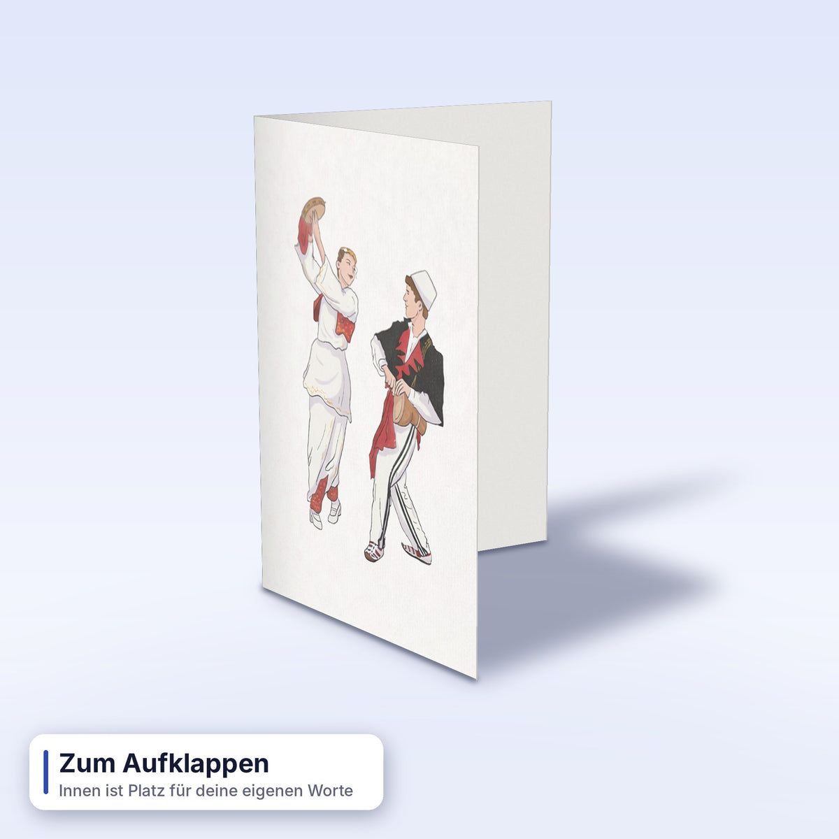 Albanische Grußkarte für jeden Anlass